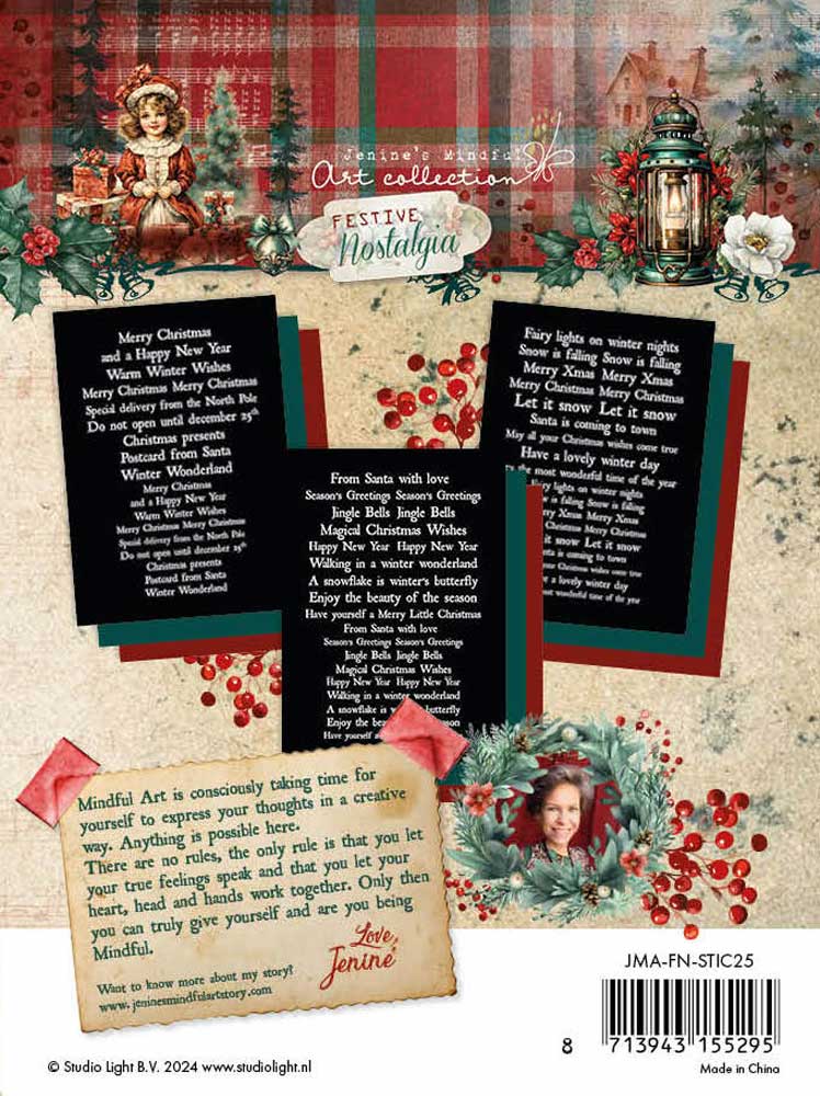 Jenine's Mindful Art Festive Nostalgia Collection - A6 Sticker Book [JMA-FN-STIC25] - Image 2